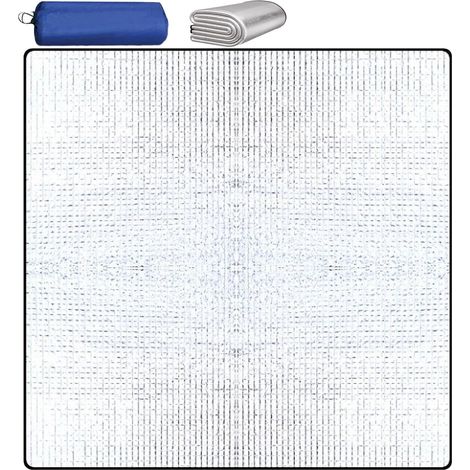 200 200cm Tapis De Sol Isolant en Aluminium, Tapis De Camping, Tapis Isolant CampingTapis Isolant Thermique Aluminium Étanche, pour Camping Randonnée Pique-Nique (1/5)