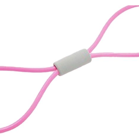 Tire-pectoraux en mousse TPE à haute élasticité et résistance réglable, en forme de 8, rose (1/5)