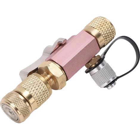 Outil de Démontage de Noyau de Valve CVC, Outil de Démontage de Noyau de Valve en Alliage de Laiton 5/16", à Double Joint Torique avec Fonction CVC, Idéal pour la Réfrigération de (1/4)