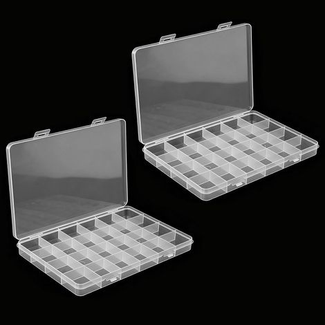 Lot de 2 Stk bacs de tri pour petites pièces plastique organisateur 24 éventail, Maison (1/5)