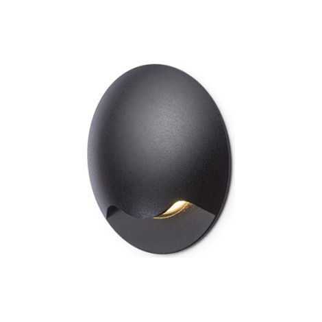 Plafoniera KICK I da incasso nero 230V LED 3W IP54 3000K