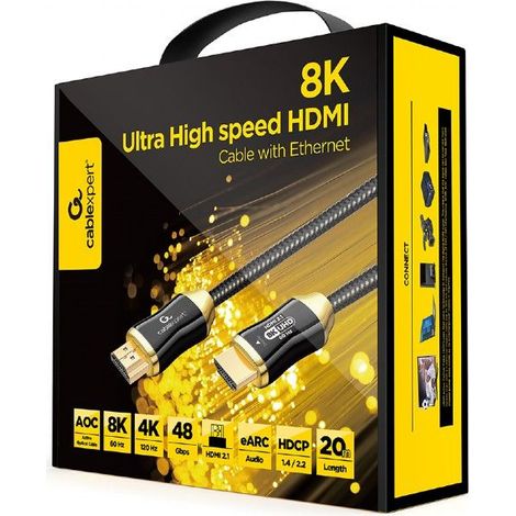 Cable HDMI a HDMI de 30 m AOC PREM/CCBP-HDMI8K-AOC-30M GEMBIRD (1/2)