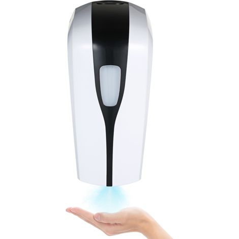 Distributeur de savon automatique 1000 ml, mural, sans contact, double dosage, double alimentation (1000 ml)