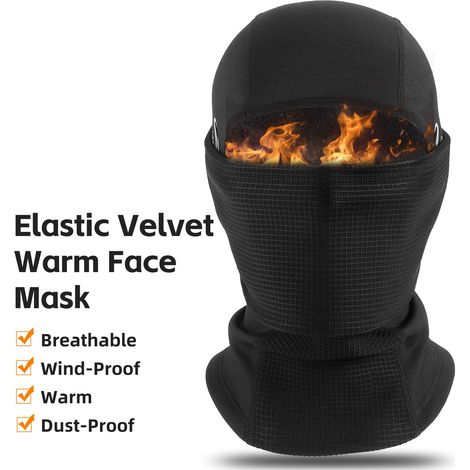WEST BIKING Masques de vélo coupe-vent avec doublure pour cycle d'hiver, couvre-chef respirant, chaud et extensible, pull thermique, chapeau pour moto, course, escalade, ski, pêche (1/5)