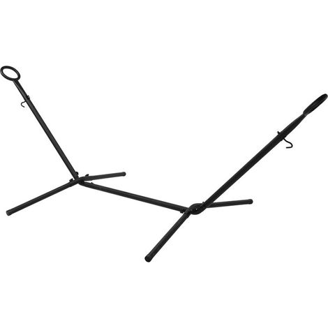 Support de hamac métal noir 300 cm (1/2)