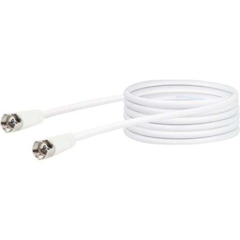 Câble coaxial Schwaiger KVC230 052, 3 m, type F, blanc (1/5)