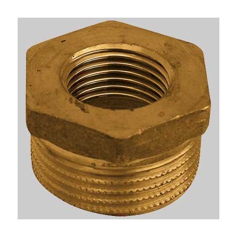 RIDUZIONE MASCHIO/FEMMINA OTTONE GIALLO  2 x 1     MADE IN ITALY