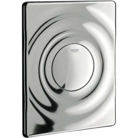 Grohe – Plaque de commande WC 37063000 – Finition brillante – Dimensions 156 x 197 mm – En ABS – Montage horizontal ou vertical
