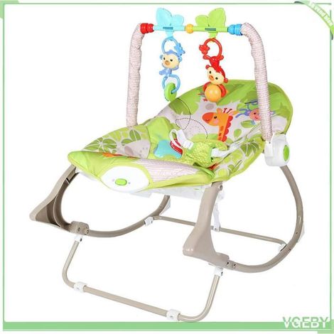Fafeicy chaise à bascule Fafeicy Chaise bébé Berceau de chaise berçante doux et détachable pour bébé avec deux puericulture aire (1/5)