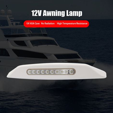 RHG 12V LED Markisenleuchte, wasserdichte Außenleuchte für Wohnmobile, Wohnwagen, Reisemobile, Camper (1/5)