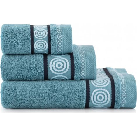 Asciugamano Rondo 2 30x50 blu (1/5)