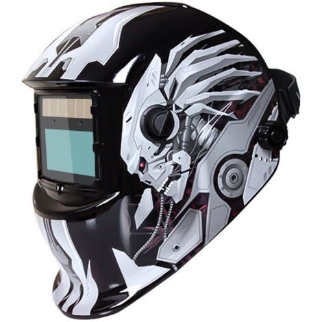 Casque de soudure automatique casque de soudure avec 2 lentilles et 2 capteurs de filtre réglables din9 13 pour soudure à arc MIG TIG MAG (1/5)