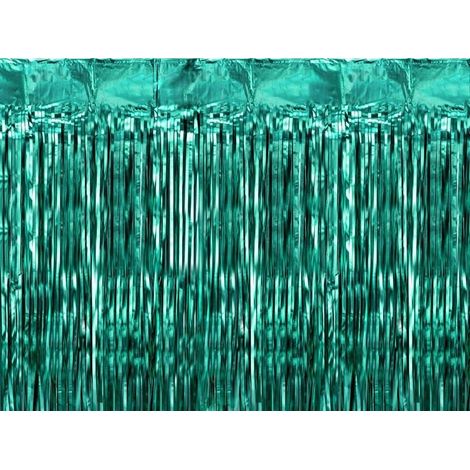 Cortina de fiesta verde botella de 100x200cm
