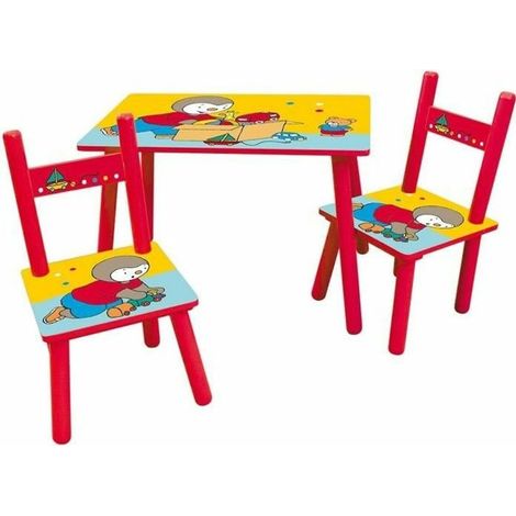 fun-house Set di mobili colorati per bambini 3 pezzi