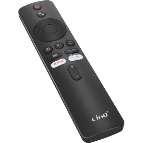 Télécommande Bluetooth 2.4G - LINQ - Xiaomi Mi TV - Assistant vocal Google - Portée 8m - Noir