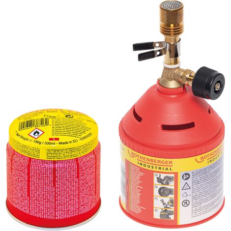 ROTHENBERGER Industrial Soplete Bunsen incl. 1x cartucho C200 330ml con sistema ILL - 1500004614