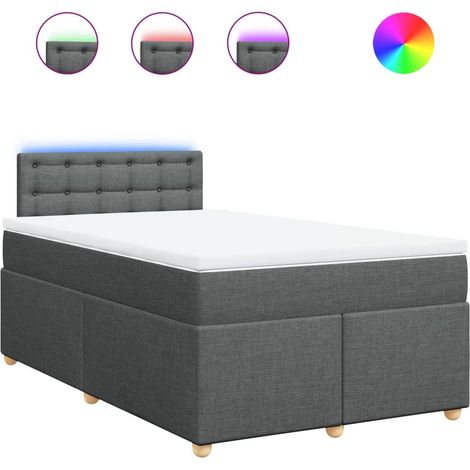 Maison Exclusive - Boxspringbett mit Matratze Dunkelgrau 120x190