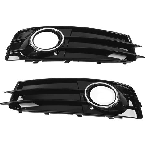 Baguette de finition électroplaquée pour cache de grille inférieure des feux antibrouillard du pare-chocs avant, modèle 8P0807682, compatible avec Audi A3 8P, 2009-2012. (1/5)