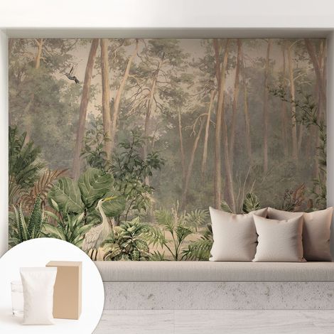 Carta Da Parati - Non Tessuto - Con Colla Inclusa - Per Interni - Ecologica - Con Ingresso - Soggiorno Armonia naturale 208x146 cm (1/5)