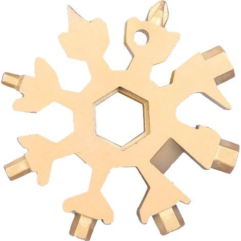 Strumento multifunzione 18 in 1 – Strumento portatile in acciaio inossidabile per vari scopi – Per bottiglie, viti e regolazioni – 6,4 cm – 1 pezzo (1/5)