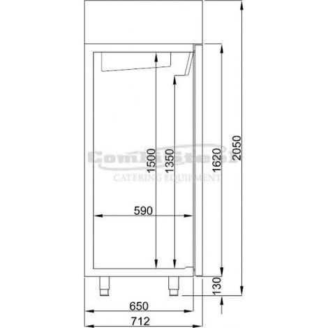 Armoire Negative - Inox 550 litres - Combisteel (1/3)