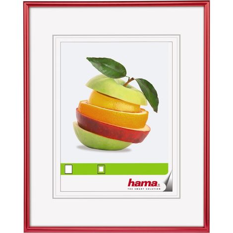 Cadre photo en plastique taille du Cadre de 15 x 20 cm avec bordure de 9 mm x 17 mm, pour une photo de 10 x 15 cm Rouge (1/4)