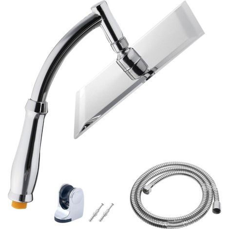 inch stainless steel rain shower head, high pressure shower head, fixed square shower head (1/4)