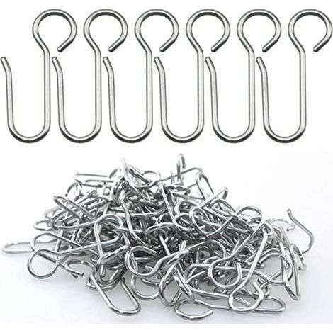 Crochets agrafes pour Rideaux,40 pièces Crochets Rideaux Rail,Crochets pour Rideaux à Usage intensif,pour Les Rideaux de Porte,etc (1/4)