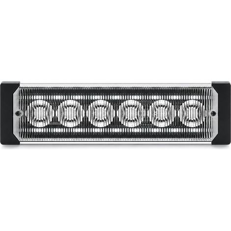 Luz LED intermitente ultrafina blanca de 12-24 V para la parte trasera de motocicletas y lateral de camionetas (1/5)