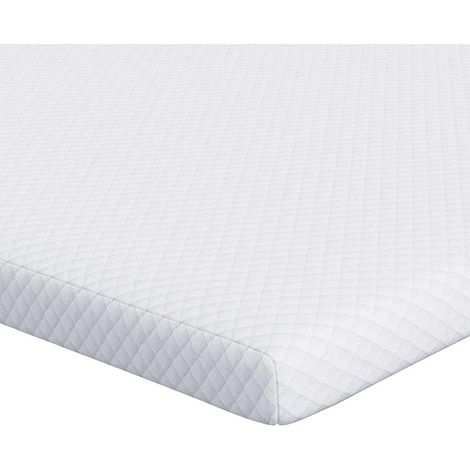 Surmatelas Blanc 160 x 200 cm Tissu Jacquard