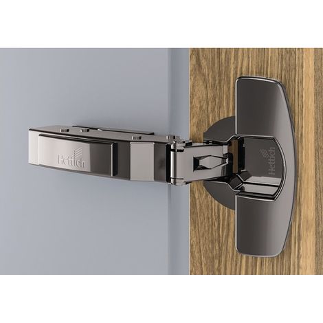 Charnière 110 degrés Sensys 8645i 12,5 mm présente avec manchon d'expansion préfabriqué noir HETTICH (Par 50)