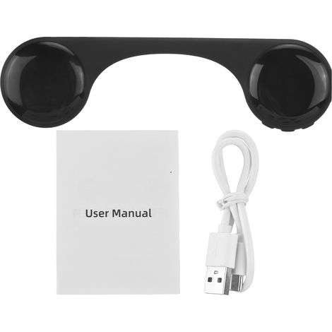 Haut-parleur de sommeil par conduction osseuse BT5.4 noir, 8h d'autonomie, design ultra-léger pour dormeurs latéraux (1/5)