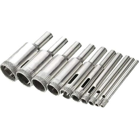 Jeu de 10 forets diamantés 3-18 mm pour revêtement diamant C (1/5)