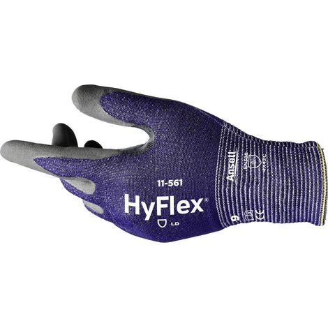 Ansell 11561R110-1P HyFlex® Nylon, HPPE, Basalte, Spandex®, Polyester Gants de travail Taille (gants): 11 EN 388:2016,