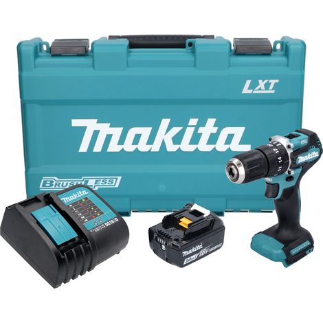 Makita DHP 487 SF1K Perceuse-visseuse à percussion sans fil 18 V 40 Nm Brushless + 1x batterie 3,0 Ah + chargeur + coffret (1/5)