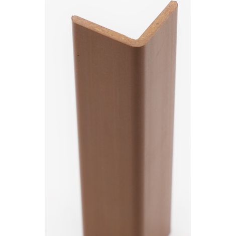 Angolare pvc rigido espanso ciliegio scuro 25x25 mm barre 2,7 ml