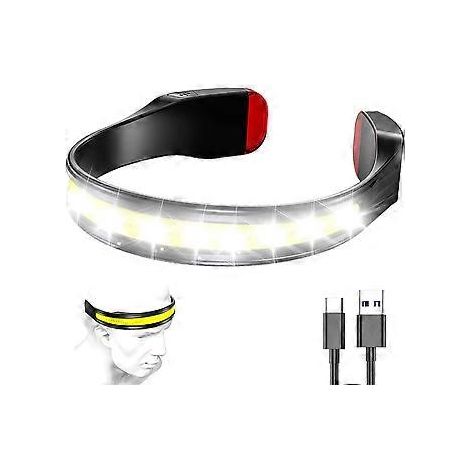 Wiederaufladbare Stirnlampe – Leichte, wasserdichte und extrem leistungsstarke LED-Stirnlampe, 230 W, 3 Leuchtmodi, 500 Lumen, IPX6 wasserdicht und mit rotem Rücklicht, geeignet für F