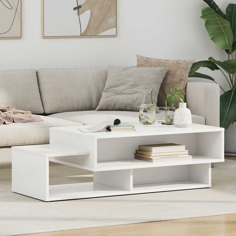 Couchtisch Weiß 105 x 50 x 32,5 cm Holzwerkstoff