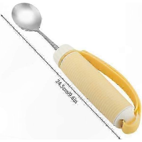 Ergonomischer, rutschfester Silikonlöffel, anpassbares Design für alle Altersgruppen, weicher und sicherer Griff (1/4)