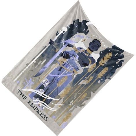 Couverture Tarot personnalisée BL839, 120x150cm, motif original, tapis doux pour décoration ou jeu. (1/3)