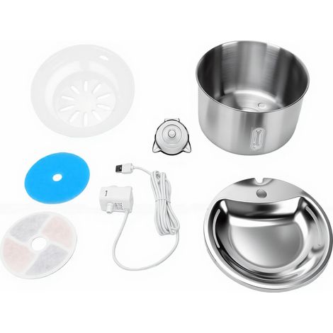 Fontaine d'eau pour animaux de compagnie, grande capacité, intelligente, Circulation automatique, Filtration, distributeur de bols pour chats avec lumière (1/5)