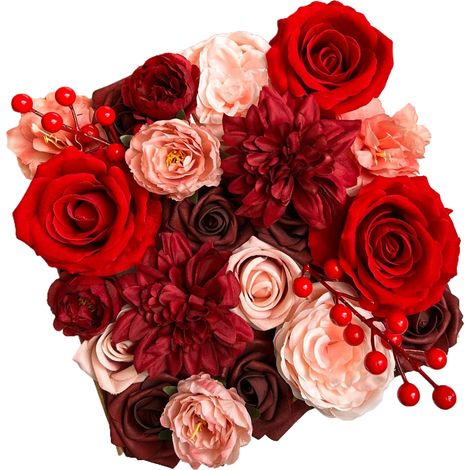 Fleur artificielle-Soie artificielle-Décoration DIY-Modèle H121-Boîte cadeau (1/5)