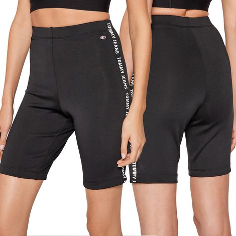 Pantaloncini sportivi da ciclismo da donna Tommy Jeans Tjw Tape DW0DW10332-BDS S