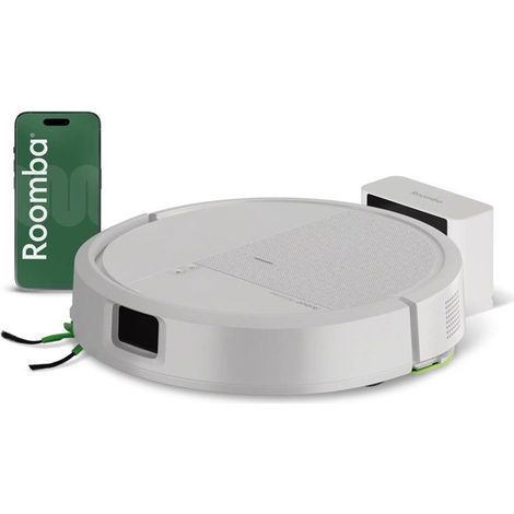 iRobot ROOMBA 115 - Robot aspirateur laveur - 15 000 Pa - 240 ml - Blanc