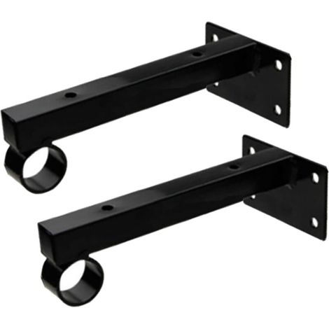 Shelf Brackets, Industrial Square Floating Shelf Brackets, Retro Wall Mounted Picture Brackets, for Living Room Bathroom Garage, 150MM