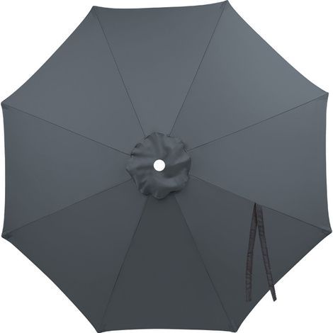Replacement cover for 3-meter parasol – Waterproof – UV resistant – Suitable for 8-rib parasols – Grey