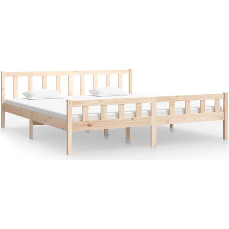 Maison Exclusive - Giroletto senza Materasso in Legno Massello 160x200 cm (1/5)