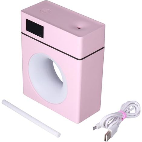 Humidificateur de voiture rose 500 ml, diffuseur de brume alimenté par USB, pour la maison, le bureau ou la chambre. (1/5)
