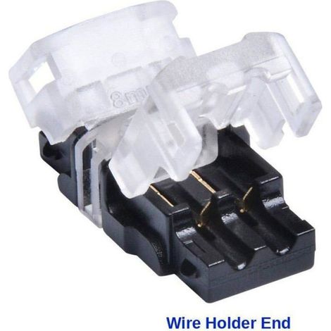 Connecteur Ruban LED 2 Broches 8mm, 10PCS Raccord Ruban LED 2 broches,Connecteurs rapides pour bandes et câbles LED (1/4)