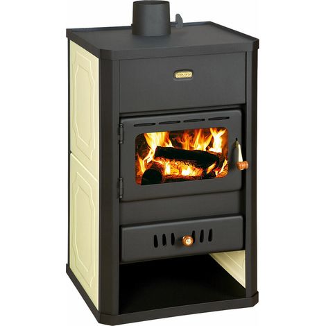 Estufa de combustible sólido con caldera - 16 kw - Prity S1 W10 (1/4)